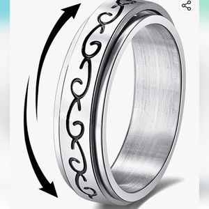 Wave 🌊 pattern fidget spinner ring